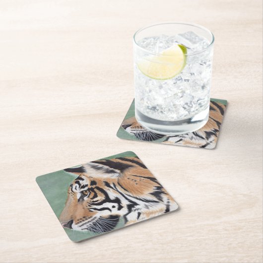Umsichtig TIGER Geschenk Set von Untersetzer Wasse (Vor Ort)