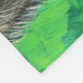 Umsichtige Braunbärenmalerei Fleecedecke (Ecke)