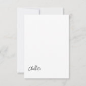 Umsichtige Fotografie 'Denken von dir' Karte (Rückseite)