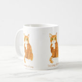 Umsichtige Ginger Cat Tasse (Vorderseite Links)