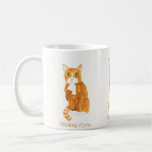 Umsichtige Ginger Cat Tasse (Links)