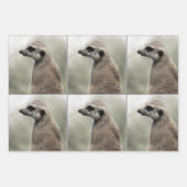 Umsichtige Papierblätter aus Meerkat Geschenkpapier Set (Vorderseite 2)
