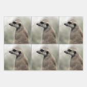 Umsichtige Papierblätter aus Meerkat Geschenkpapier Set (Vorderseite 3)