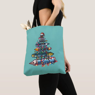 Umsichtige Weihnachtslehrerin Geschenk, Pen Xmas T Tasche