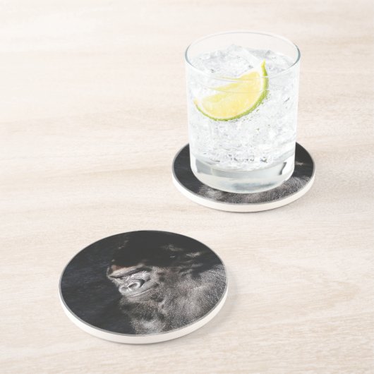 Umsichtiger Gorilla Getränkeuntersetzer (Seite)