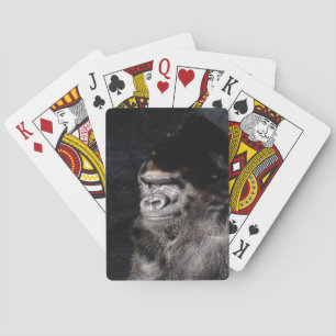 Umsichtiger Gorilla Spielkarten