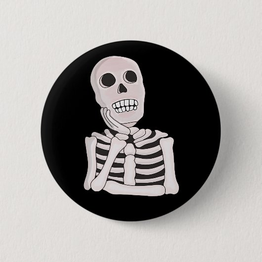 Umsichtiger Schädel Button (Vorderseite)