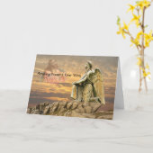 Umsichtiges religiöses Design, das Gebete schickt Karte (Gelbe Blume)