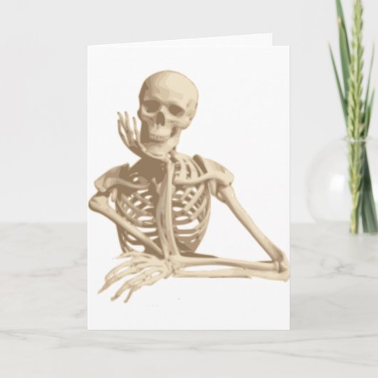 Umsichtiges Skelett Karte (Vorderseite)