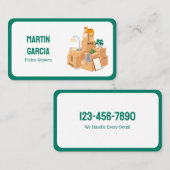 Umsiedlung Visitenkarte (Vorne/Hinten)