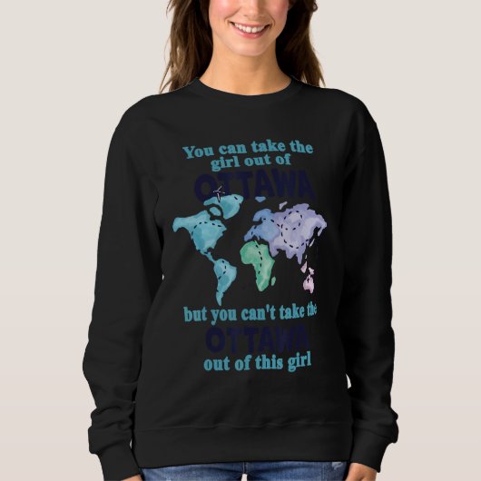 Umsiedlung von Ottawa Proud Girl aus Ottawa Sweatshirt (Vorderseite)