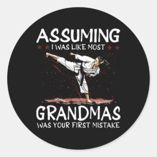 Umso war ich wie die meisten Grandmas ersten Fehle Runder Aufkleber