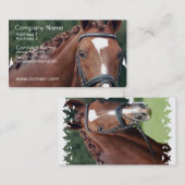 Umsponnene Pferdemähnen-Visitenkarte Visitenkarte (Vorne/Hinten)