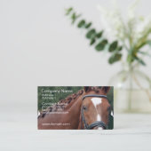 Umsponnene Pferdemähnen-Visitenkarte Visitenkarte (Stehend Vorderseite)