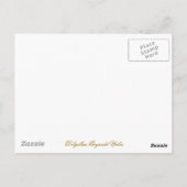 UMSTÄNDE POSTKARTE (Rückseite)