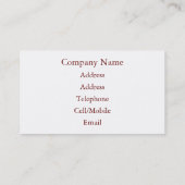 UMSTÄNDE VISITENKARTE (Rückseite)