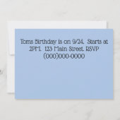 Umstehende Einladung (Rückseite)