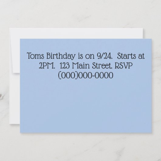 Umstehende Einladung (Rückseite)