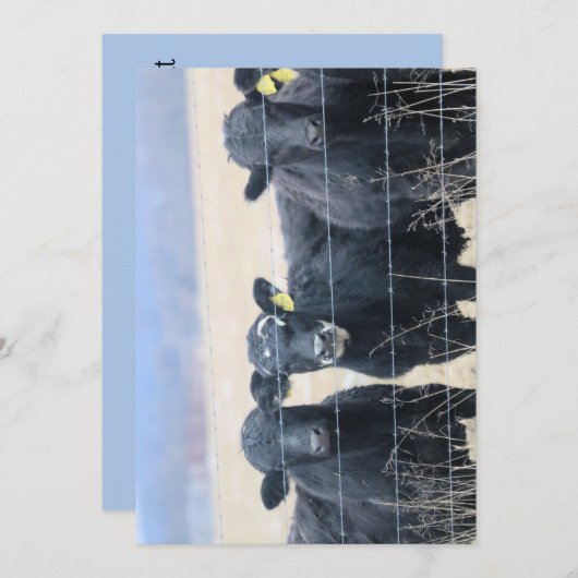 Umstehende Einladung (Vorne/Hinten)