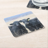 Umstehende Rechteckiger Pappuntersetzer (angewinkelt)