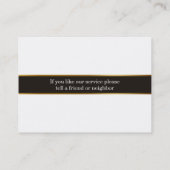 Umstellen von Visitenkarten Visitenkarte (Rückseite)