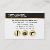 Umstellen von Visitenkarten Visitenkarte (Vorderseite)