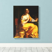 Umstellung der Magdalena - Artemisa Gentileschi Leinwanddruck (Insitu (Holzboden))