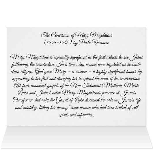 Umstellung von Mary Magdalene (Innenansicht Horizontal (Oben))