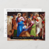 Umstellung von Mary Magdalene Postkarte (Vorne/Hinten)