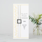 Umstieg auf ein farbiges Kirchenhochzeitprogramm Programm (Stehend Vorderseite)