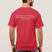 Umtausch des zweiseitigen T - Shirt (Rückseite)