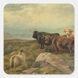 Umverteilung Quadratischer Aufkleber