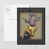 Umverteilung von Wall St. Postkarte (Vorne/Hinten)
