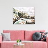 Umwälzend - Neujahrsschnee Leinwanddruck (Insitu (Wohnzimmer))