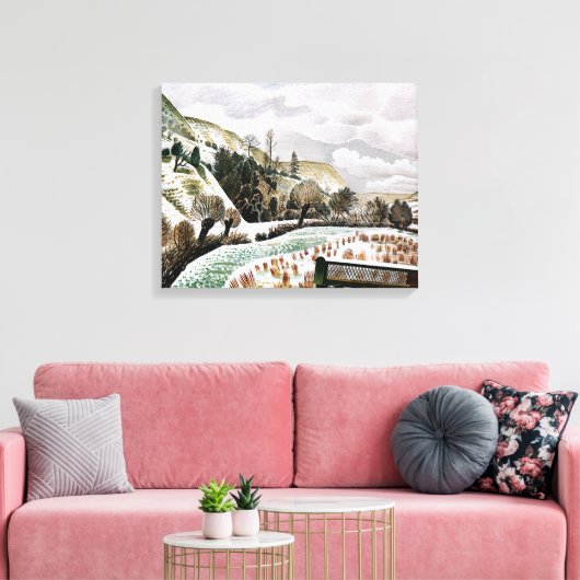 Umwälzend - Neujahrsschnee Leinwanddruck (Insitu (Wohnzimmer))