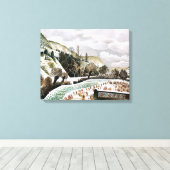 Umwälzend - Neujahrsschnee Leinwanddruck (Insitu (Holzboden))