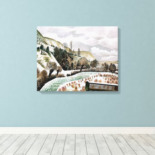 Umwälzend - Neujahrsschnee Leinwanddruck (Insitu (Holzboden))