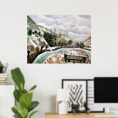 Umwälzend - Neujahrsschnee Poster (Heimbüro)