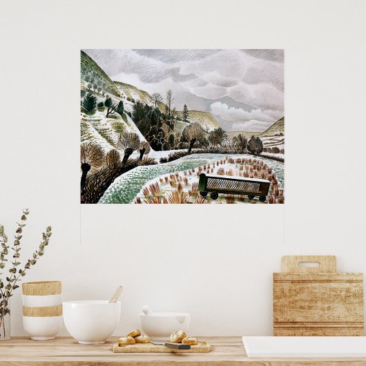 Umwälzend - Neujahrsschnee Poster (Küche)