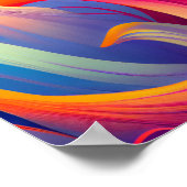 Umwälzende Chroma: Abstrakte Landschaft El Poster (Ecke)