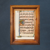 Umwandlung des Heiligen Paul Mittelaltermanuskript Poster