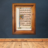 Umwandlung des Heiligen Paul Mittelaltermanuskript Poster