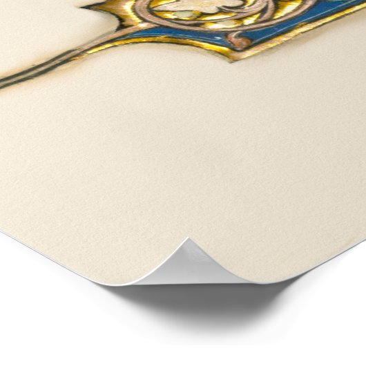 Umwandlung des Heiligen Paul Mittelaltermanuskript Poster (Ecke)