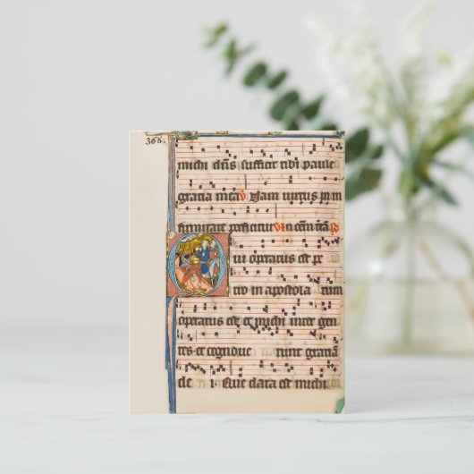 Umwandlung des Heiligen Paul Mittelaltermanuskript Postkarte (Stehend Vorderseite)