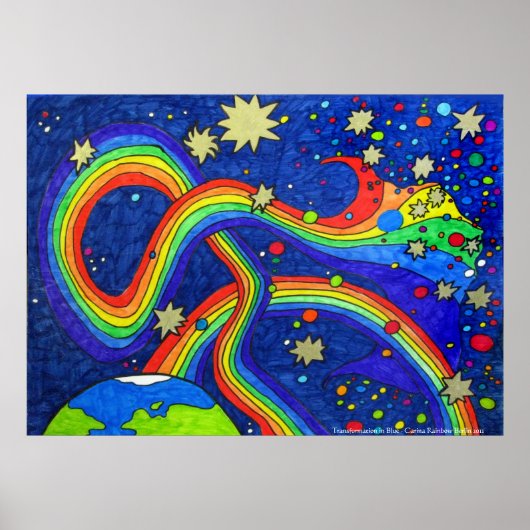 Umwandlung in blaues Poster (Vorne)