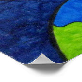 Umwandlung in blaues Poster (Ecke)