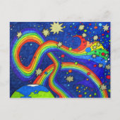 Umwandlung in Blue Postcard Postkarte (Vorderseite)