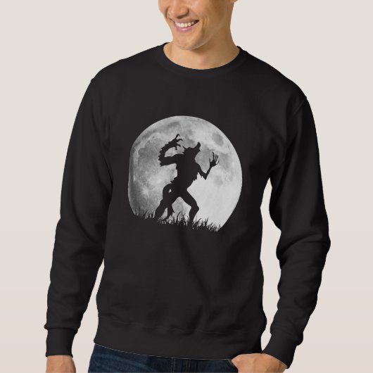 Umwandlung in einen Werewolf am Vollmond - cool Sweatshirt (Vorderseite)