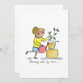 Umwandlung in Mum Einladung (Vorne/Hinten)