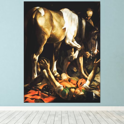 Umwandlung von Caravaggio in Damaskus Leinwanddruck (Insitu (Holzboden))